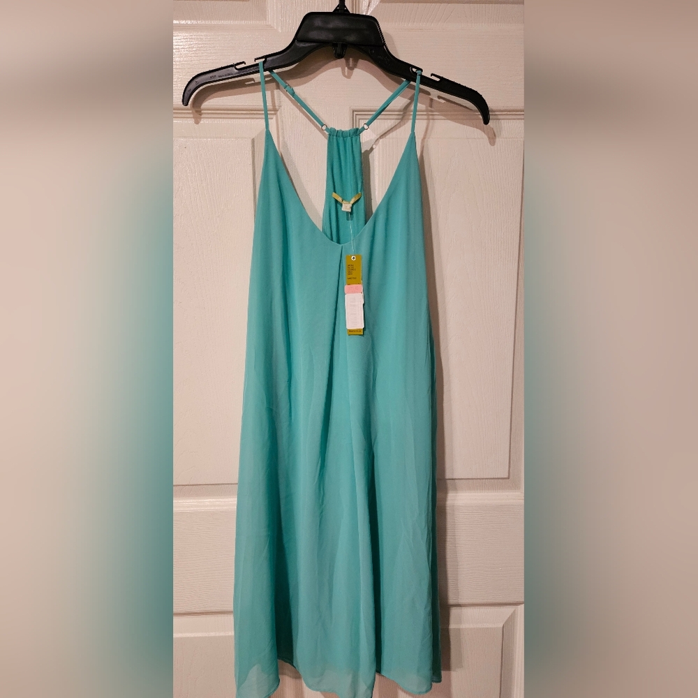 Gianni Bini Teal Halter Dress